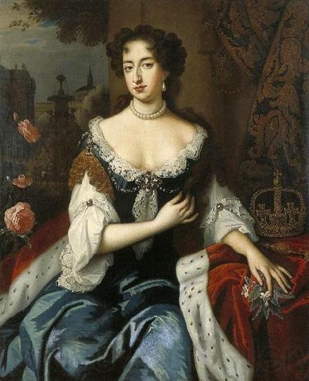 Willem Wissing Willem Wissing. Mary Stuart wife of William III, prince of Orange. Norge oil painting art